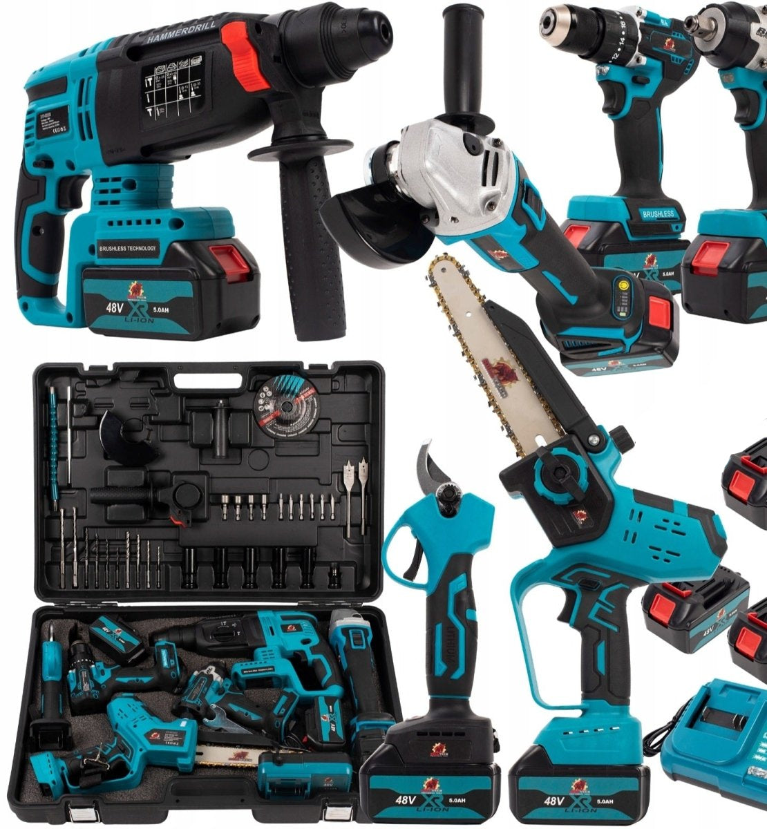 6 - in - 1 akutööriistad XXXL – BULLTECH - Ostuklikk